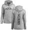 Women's Artturi Lehkonen Colorado Avalanche Branded Ash Backer Pullover Hoodie